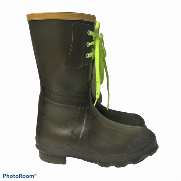 LaCrosse Shoes Vtg 8s Lacrosse Outdoorsman Tall Mud Hunting Rubber Boot Unisex W7 Boys 5